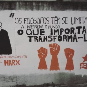 Mural realizado pelo colectivo da Universidade da Beira Interior